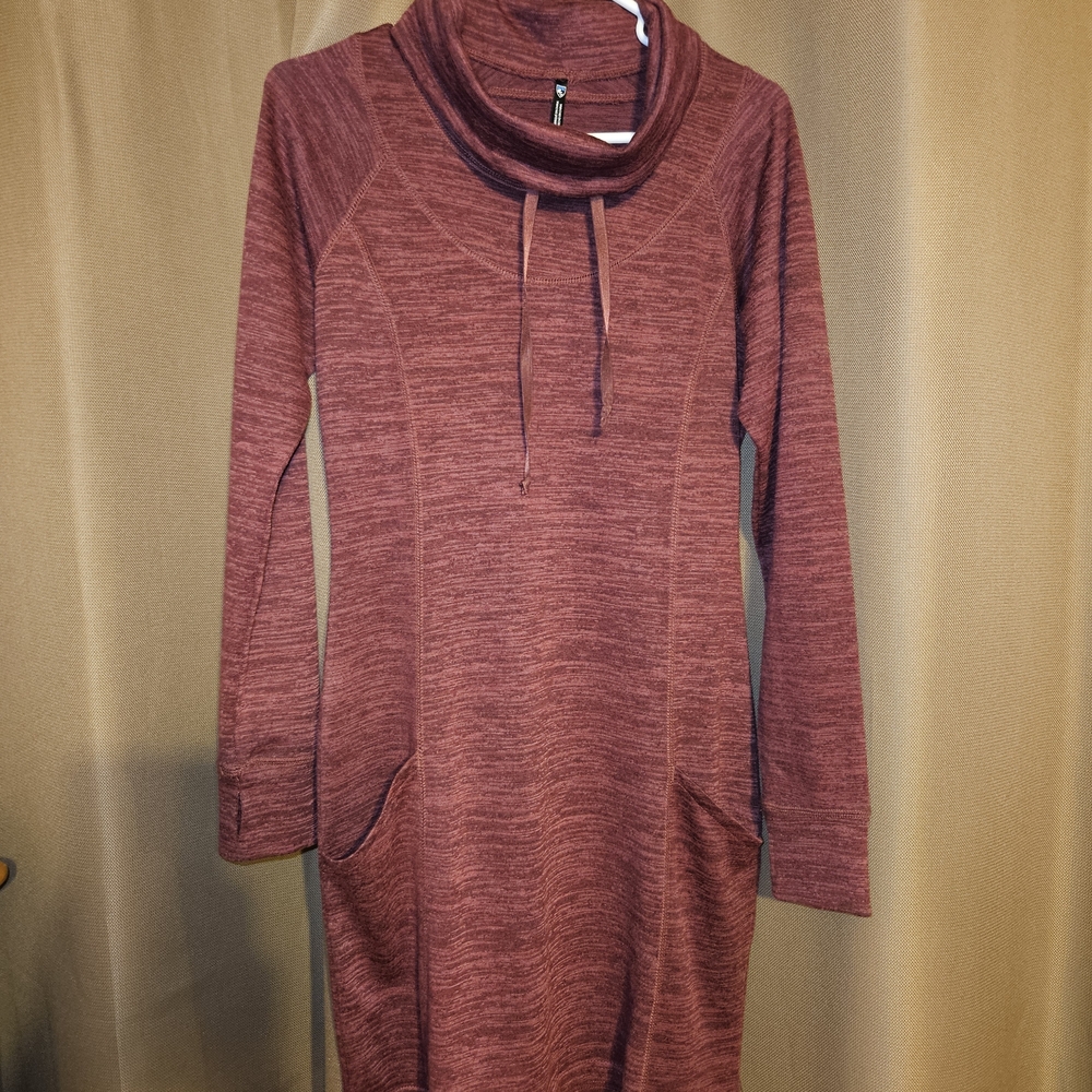 Kuhl Maroon Cowl Neck Top